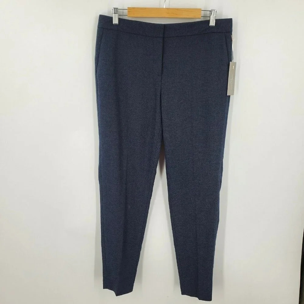 Emerson Rose Nordstrom Women's Tweed Dress Pants Navy Size‎ 10 NWT